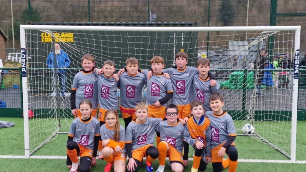 Ferndale Football Club U11 team in Avon Group jerseys